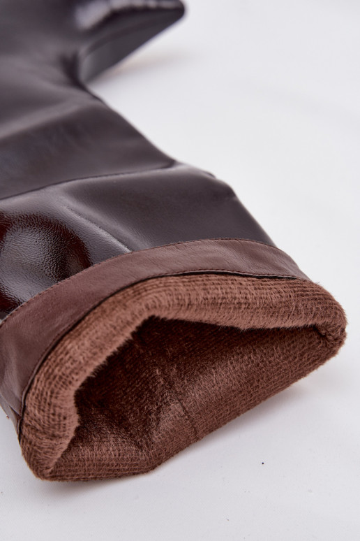 Laque sieviešu garie zābaki Uz Zema Papēža bordo krāsas Mireva Laque sieviešu garie zābaki Uz Zema Papēža bordo krāsas Mireva