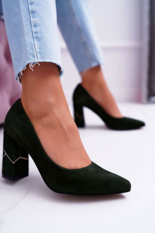 Kurpes Sieviešu Laura Messi zamšādas Zaļas krāsas 2050 Kurpes Sieviešu Laura Messi zamšādas Zaļas krāsas 2050