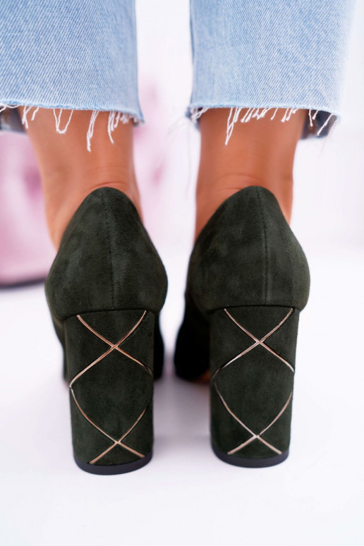 Kurpes Sieviešu Laura Messi zamšādas Zaļas krāsas 2050 Kurpes Sieviešu Laura Messi zamšādas Zaļas krāsas 2050