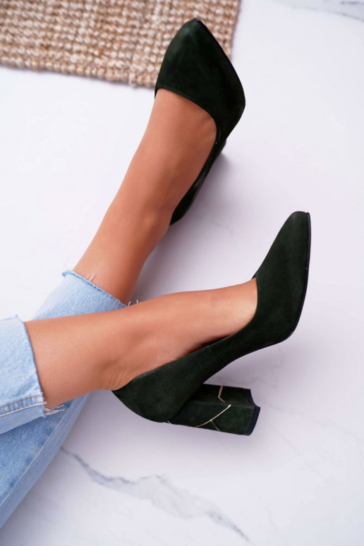 Kurpes Sieviešu Laura Messi zamšādas Zaļas krāsas 2050 Kurpes Sieviešu Laura Messi zamšādas Zaļas krāsas 2050