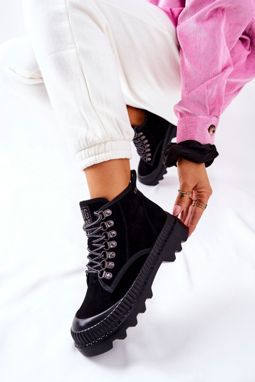 Āda apavi Sieviešu puszābaki Big Star II274363 melnas krāsas