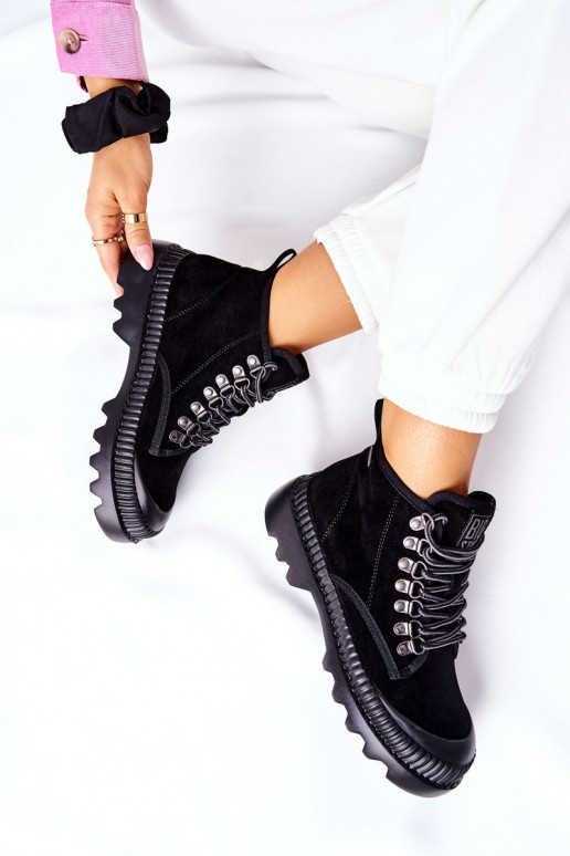 Āda apavi Sieviešu puszābaki Big Star II274363 melnas krāsas