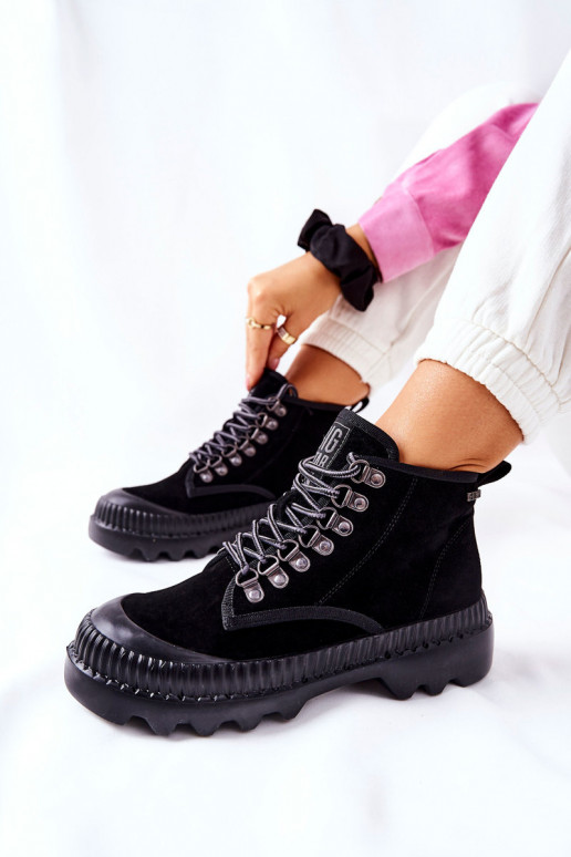 Āda apavi Sieviešu puszābaki Big Star II274363 melnas krāsas