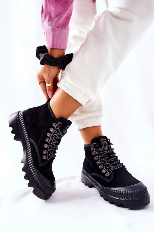 Āda apavi Sieviešu puszābaki Big Star II274363 melnas krāsas