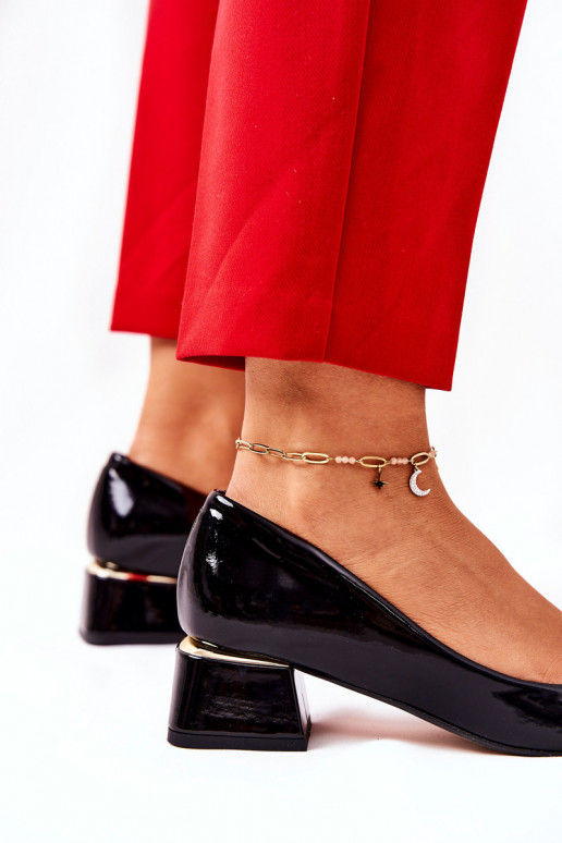 Āda Laque Kurpes Ļevskis 3118 melnas krāsas Āda Laque Kurpes Ļevskis 3118 melnas krāsas