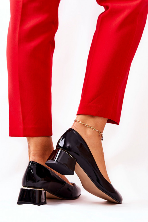 Āda Laque Kurpes Ļevskis 3118 melnas krāsas Āda Laque Kurpes Ļevskis 3118 melnas krāsas