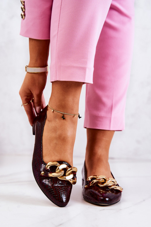 Āda Laque ar čūskādas imitāciju Kurpes bordo krāsas Elissabeth Āda Laque ar čūskādas imitāciju Kurpes bordo krāsas Elissabeth