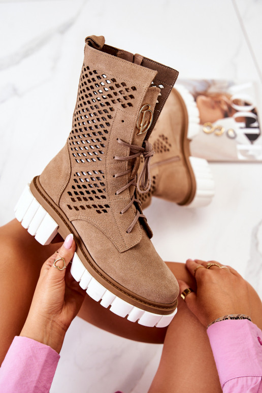 Āda Augsts zābaki Nicole brūnas krāsas 2706