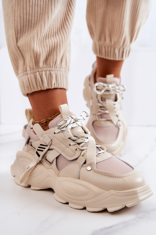 sporta apavi Sneakers modeļa apavi GOE JJ2N4082 smilšu krāsas sporta apavi Sneakers modeļa apavi GOE JJ2N4082 smilšu krāsas