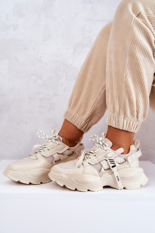 sporta apavi Sneakers modeļa apavi GOE JJ2N4082 smilšu krāsas sporta apavi Sneakers modeļa apavi GOE JJ2N4082 smilšu krāsas