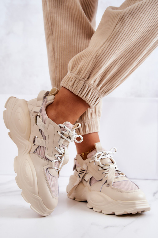 sporta apavi Sneakers modeļa apavi GOE JJ2N4082 smilšu krāsas sporta apavi Sneakers modeļa apavi GOE JJ2N4082 smilšu krāsas