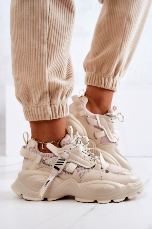 sporta apavi Sneakers modeļa apavi GOE JJ2N4082 smilšu krāsas sporta apavi Sneakers modeļa apavi GOE JJ2N4082 smilšu krāsas