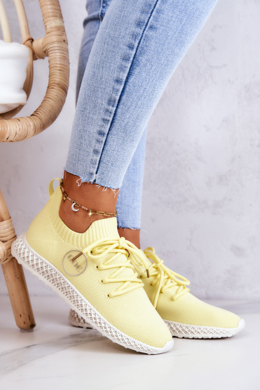 Sieviešu Sportiska stila apavi GOE JJ2N4150 Dzelteni Sieviešu Sportiska stila apavi GOE JJ2N4150 Dzelteni