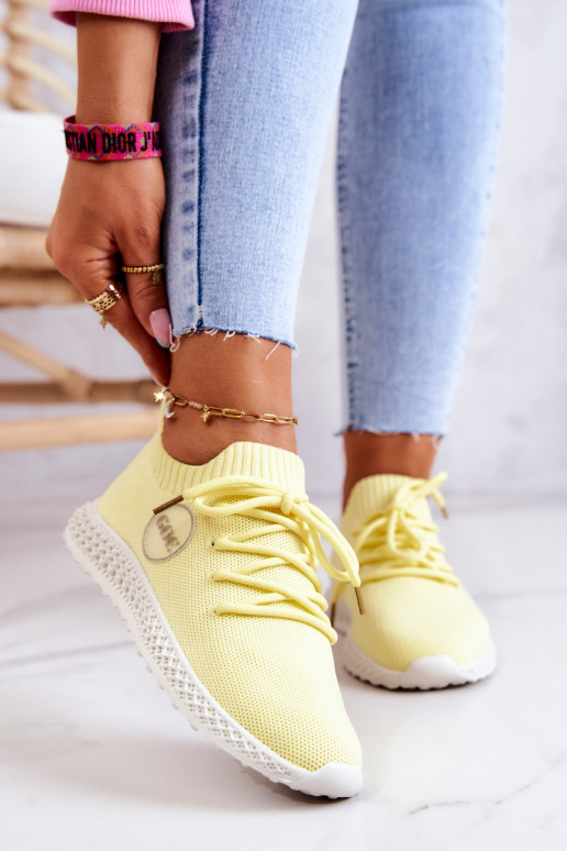 Sieviešu Sportiska stila apavi GOE JJ2N4150 Dzelteni Sieviešu Sportiska stila apavi GOE JJ2N4150 Dzelteni