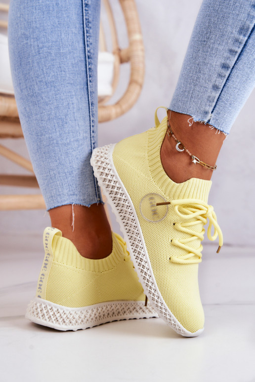 Sieviešu Sportiska stila apavi GOE JJ2N4150 Dzelteni Sieviešu Sportiska stila apavi GOE JJ2N4150 Dzelteni