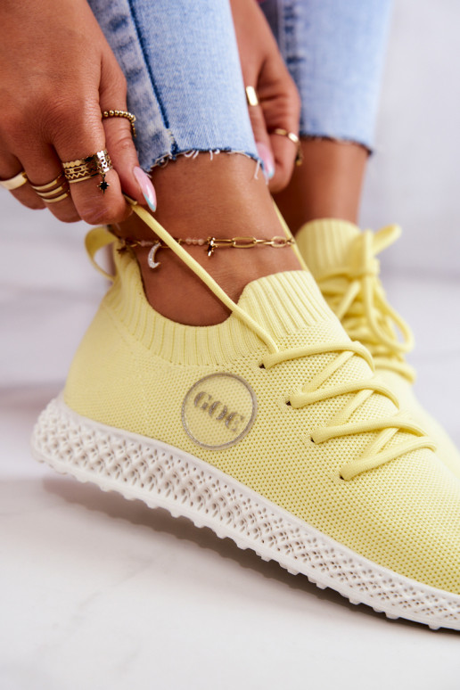 Sieviešu Sportiska stila apavi GOE JJ2N4150 Dzelteni Sieviešu Sportiska stila apavi GOE JJ2N4150 Dzelteni