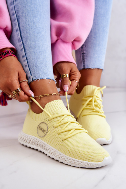 Sieviešu Sportiska stila apavi GOE JJ2N4150 Dzelteni Sieviešu Sportiska stila apavi GOE JJ2N4150 Dzelteni