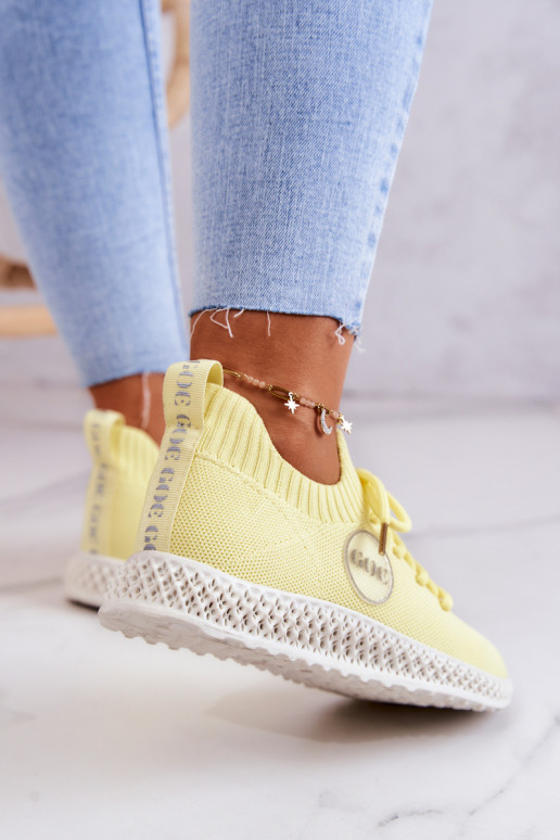 Sieviešu Sportiska stila apavi GOE JJ2N4150 Dzelteni Sieviešu Sportiska stila apavi GOE JJ2N4150 Dzelteni