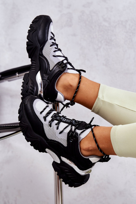 Sieviešu sporta apavi Memory Foam System Big Star KK274053 Melns-Pelēkas krāsas Sieviešu sporta apavi Memory Foam System Big Star KK274053 Melns-Pelēkas krāsas