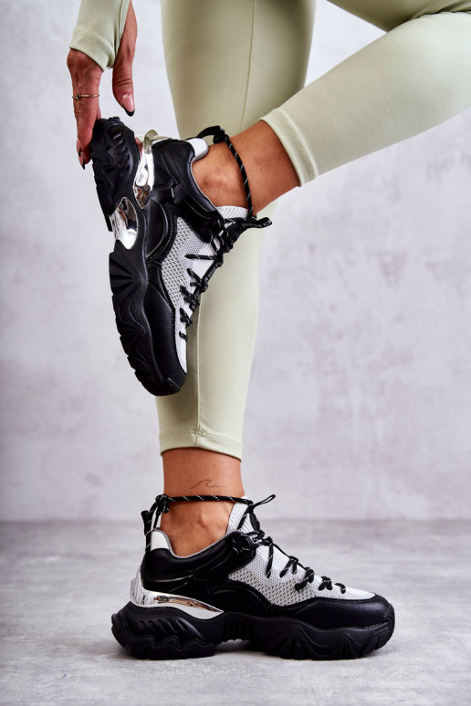 Sieviešu sporta apavi Memory Foam System Big Star KK274053 Melns-Pelēkas krāsas Sieviešu sporta apavi Memory Foam System Big Star KK274053 Melns-Pelēkas krāsas