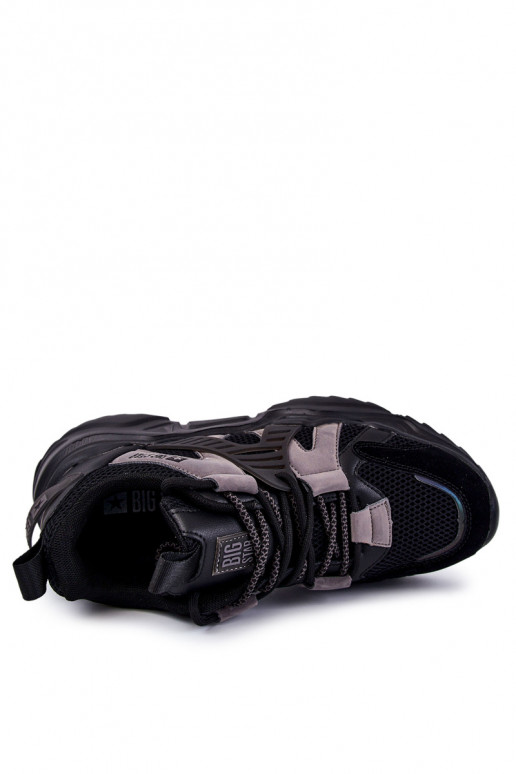 Gaisma Vīriešiem Sportiska stila apavi Big Star KK174054 melnas krāsas