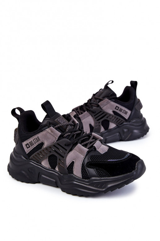 Gaisma Vīriešiem Sportiska stila apavi Big Star KK174054 melnas krāsas