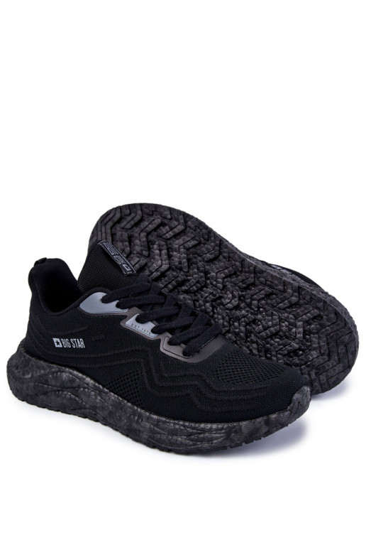 Gaisma Vīriešiem sporta apavi Big Star KK174018 melnas krāsas