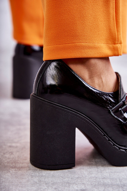 Laque apavi Uz masīva pola melnas krāsas Lemar Jaime Laque apavi Uz masīva pola melnas krāsas Lemar Jaime