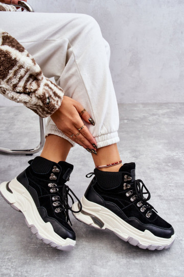 Sieviešu Augsts sporta apavi GOE KK2N4098 melnas krāsas 2