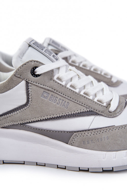 Vīriešiem Sportiska stila apavi Big Star KK174021 Baltas-Pelēkas krāsas Vīriešiem Sportiska stila apavi Big Star KK174021 Baltas-Pelēkas krāsas