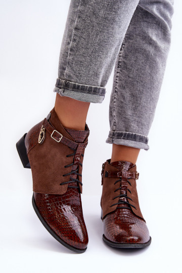 Sieviešu puszābaki Kurpes Tā irciejka 5743A-02 brūnas krāsas