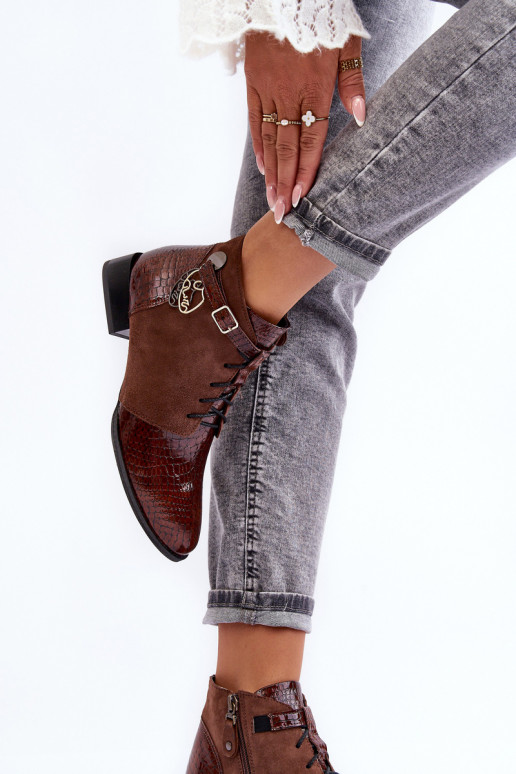 Sieviešu puszābaki Kurpes Tā irciejka 5743A-02 brūnas krāsas