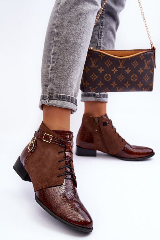 Sieviešu puszābaki Kurpes Tā irciejka 5743A-02 brūnas krāsas