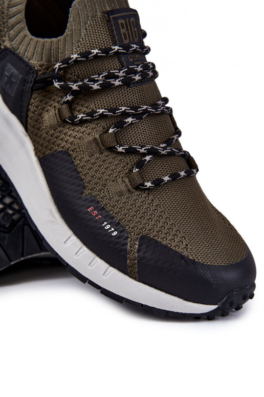 Vīriešiem sporta apavi Big Star KK174014 Haki krāsas Vīriešiem sporta apavi Big Star KK174014 Haki krāsas