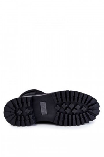 Vīriešiem Sieviešu puszābaki apavi Memory Foam Big Star KK174206 melnas krāsas 2