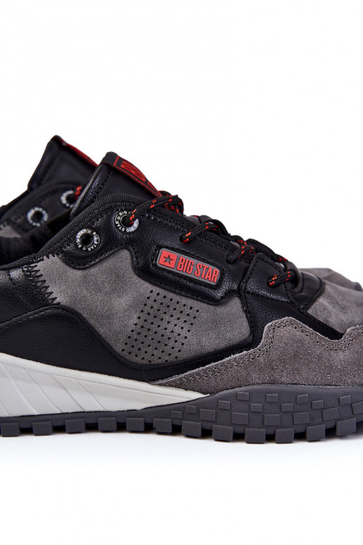 Vīriešiem Klasiska modeļa sporta apavi Memory Foam Big Star KK174271 Pelēkas krāsas Vīriešiem Klasiska modeļa sporta apavi Memory Foam Big Star KK174271 Pelēkas krāsas