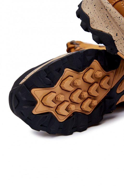 Vīriešiem pārgājienu zābaki siltināti Cross Jeans KK1R4020C brūnas krāsas Vīriešiem pārgājienu zābaki siltināti Cross Jeans KK1R4020C brūnas krāsas