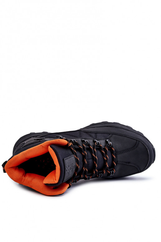 Vīriešiem pārgājienu zābaki siltināti Cross Jeans KK1R4018C melnas krāsas Vīriešiem pārgājienu zābaki siltināti Cross Jeans KK1R4018C melnas krāsas