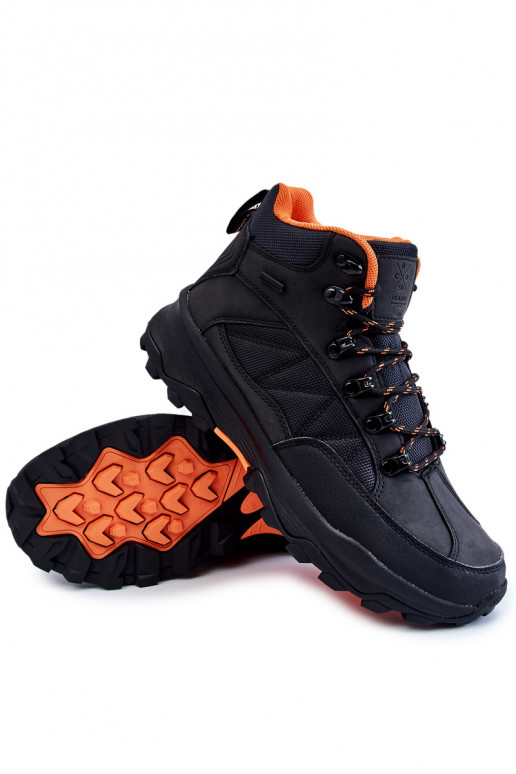 Vīriešiem pārgājienu zābaki siltināti Cross Jeans KK1R4018C melnas krāsas Vīriešiem pārgājienu zābaki siltināti Cross Jeans KK1R4018C melnas krāsas