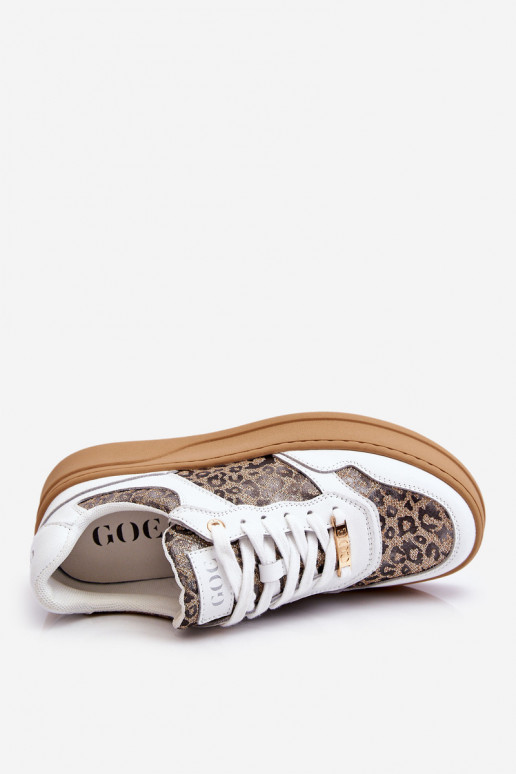 Sieviešu Ērti sporta apavi GOE LL2N4052 Baltas-smilšu krāsas Sieviešu Ērti sporta apavi GOE LL2N4052 Baltas-smilšu krāsas