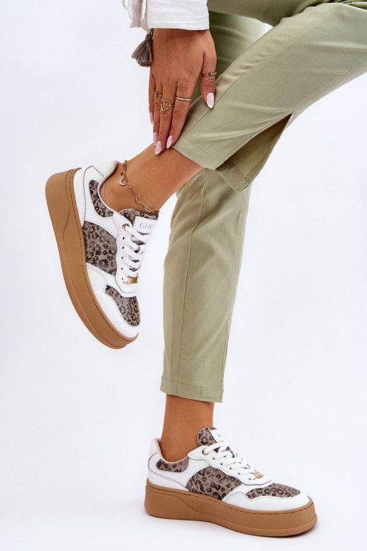 Sieviešu Ērti sporta apavi GOE LL2N4052 Baltas-smilšu krāsas Sieviešu Ērti sporta apavi GOE LL2N4052 Baltas-smilšu krāsas