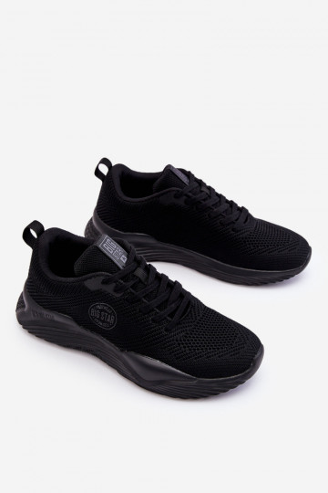 Vīriešiem Sneakers modeļa apavi Memory Foam Big Star LL174248 melnas krāsas 2