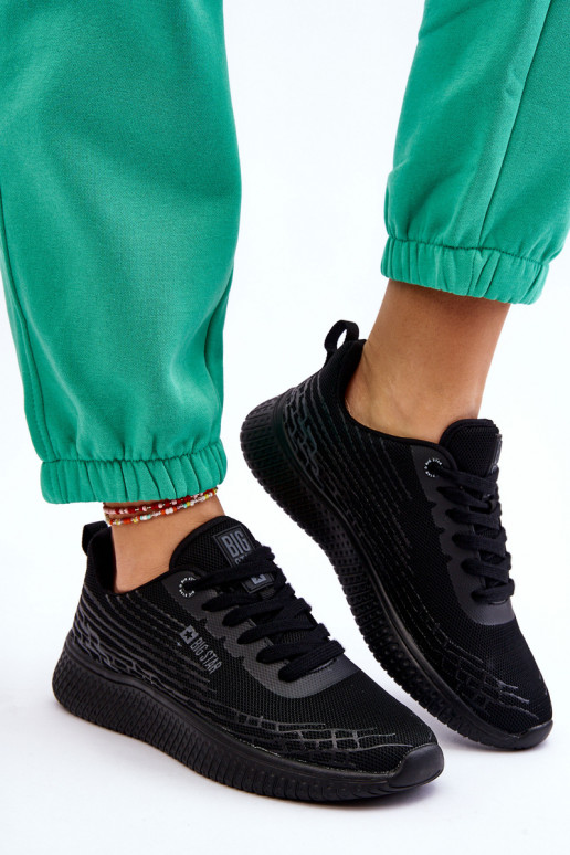 Sieviešu Tīkls sporta apavi Memory Foam System Big Star LL274662 melnas krāsas Sieviešu Tīkls sporta apavi Memory Foam System Big Star LL274662 melnas krāsas