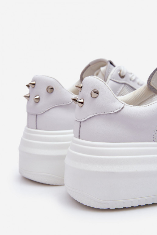 Sieviešu Klasiska modeļa sporta apavi GOE LL2N4060 baltas krāsas Sieviešu Klasiska modeļa sporta apavi GOE LL2N4060 baltas krāsas