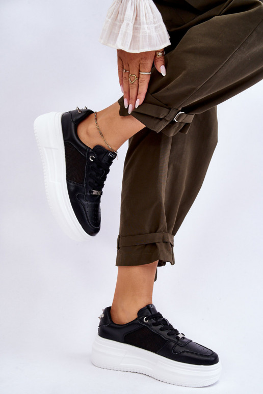 Sieviešu Klasiska modeļa sporta apavi GOE LL2N4061 melnas krāsas Sieviešu Klasiska modeļa sporta apavi GOE LL2N4061 melnas krāsas