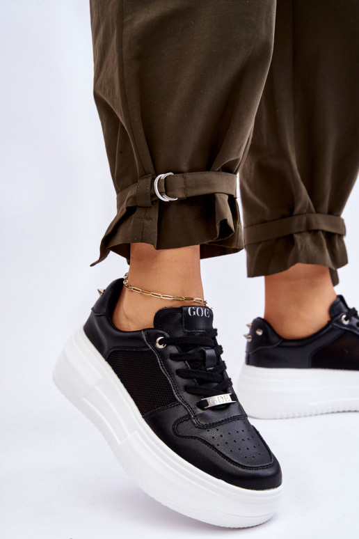 Sieviešu Klasiska modeļa sporta apavi GOE LL2N4061 melnas krāsas Sieviešu Klasiska modeļa sporta apavi GOE LL2N4061 melnas krāsas