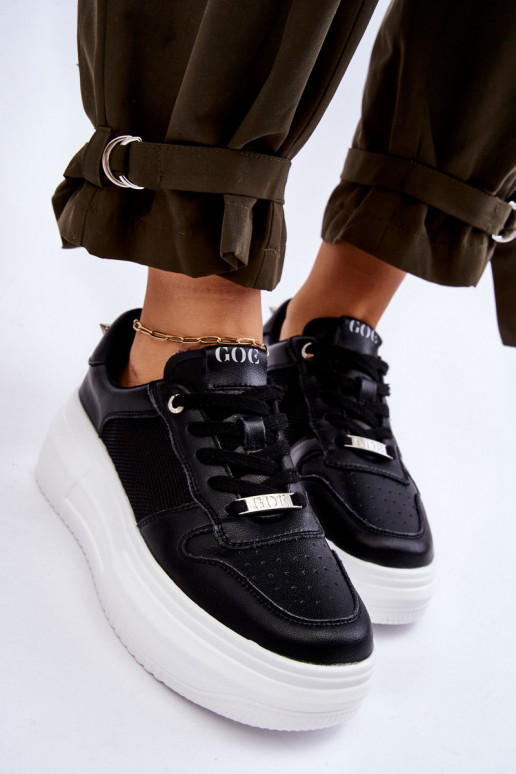 Sieviešu Klasiska modeļa sporta apavi GOE LL2N4061 melnas krāsas Sieviešu Klasiska modeļa sporta apavi GOE LL2N4061 melnas krāsas