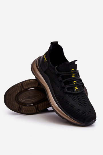 Paslīdēt uz Vīriešiem sporta apavi GOE LL1N4024 melnas krāsas 2