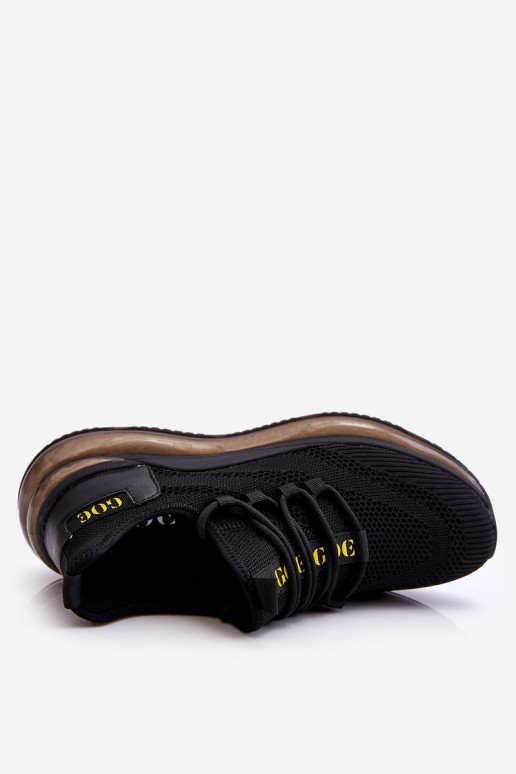 Paslīdēt uz Vīriešiem sporta apavi GOE LL1N4024 melnas krāsas