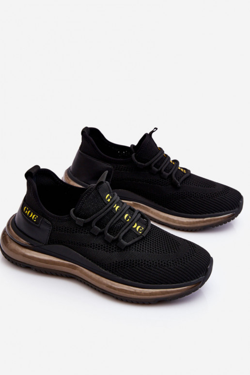 Paslīdēt uz Vīriešiem sporta apavi GOE LL1N4024 melnas krāsas
